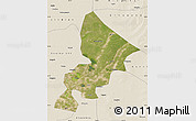 Satellite Map of Anda, shaded relief outside
