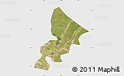 Satellite Map of Anda, single color outside
