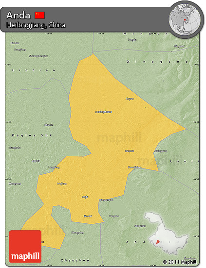 Savanna Style Map of Anda