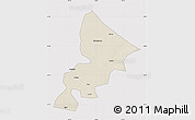 Shaded Relief Map of Anda, cropped outside