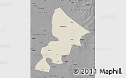 Shaded Relief Map of Anda, darken, desaturated