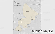Shaded Relief Map of Anda, desaturated