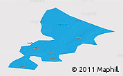 Political Panoramic Map of Anda, cropped outside