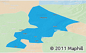 Political Panoramic Map of Anda, lighten