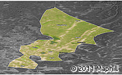 Satellite Panoramic Map of Anda, darken, desaturated