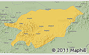 Savanna Style 3D Map of Baoqing