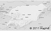 Silver Style 3D Map of Baoqing