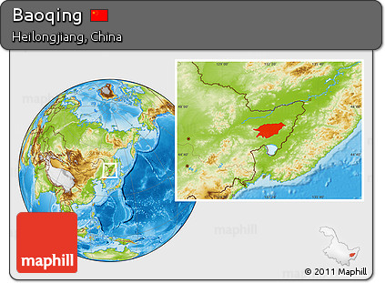 Physical Location Map of Baoqing