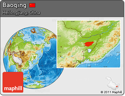 Physical Location Map of Baoqing