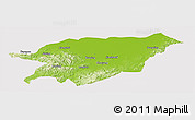 Physical Panoramic Map of Baoqing, cropped outside