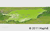 Physical Panoramic Map of Baoqing, satellite outside
