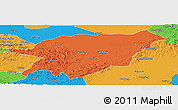 Political Panoramic Map of Baoqing