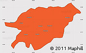 Political Simple Map of Baoqing, cropped outside