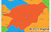 Political Simple Map of Baoqing