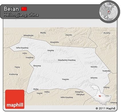 Classic Style 3D Map of Beian
