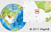 Physical Location Map of Beian, highlighted country