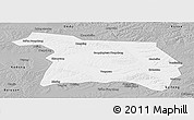 Gray Panoramic Map of Beian