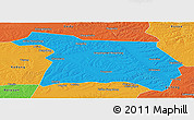 Political Panoramic Map of Beian