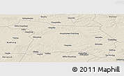 Shaded Relief Panoramic Map of Beian