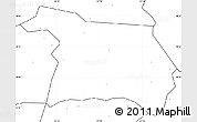 Blank Simple Map of Beian, no labels