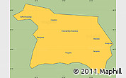Savanna Style Simple Map of Beian, cropped outside