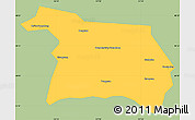 Savanna Style Simple Map of Beian, single color outside