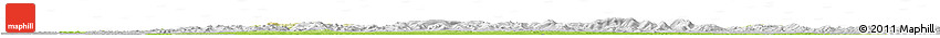 Physical Horizon Map of Bin Xian, lighten, desaturated