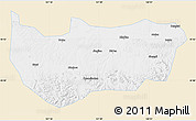 Classic Style Map of Bin Xian, single color outside