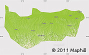 Physical Map of Bin Xian, cropped outside