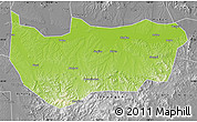 Physical Map of Bin Xian, desaturated