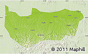 Physical Map of Bin Xian, lighten
