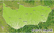 Physical Map of Bin Xian, satellite outside