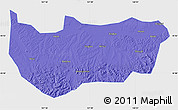 Political Map of Bin Xian, single color outside