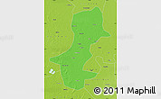 Political Map of Daqina Shi, physical outside