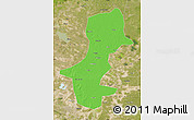 Political Map of Daqina Shi, satellite outside