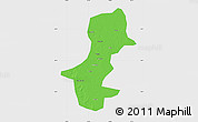 Political Map of Daqina Shi, single color outside