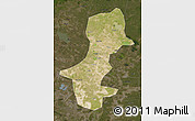 Satellite Map of Daqina Shi, darken