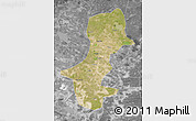 Satellite Map of Daqina Shi, desaturated