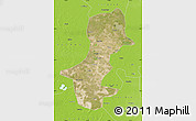 Satellite Map of Daqina Shi, physical outside