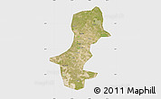 Satellite Map of Daqina Shi, single color outside