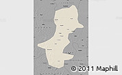 Shaded Relief Map of Daqina Shi, darken, desaturated