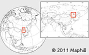 Blank Location Map of Dedu, within the entire country