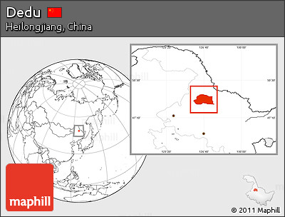 Blank Location Map of Dedu