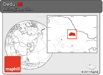 Blank Location Map of Dedu