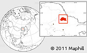 Blank Location Map of Dedu