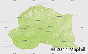 Physical Map of Dedu, cropped outside