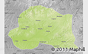 Physical Map of Dedu, desaturated