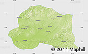 Physical Map of Dedu, single color outside