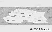 Gray Panoramic Map of Dedu