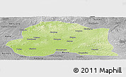 Physical Panoramic Map of Dedu, desaturated